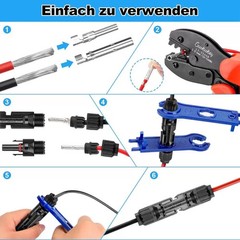 10Set Male Female Wire Cable Connector Set Solar Panel Waterproof Connector
