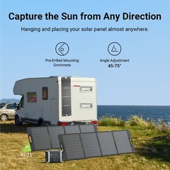 Dabbsson Folding Solar Panel 120W IP67 Waterproof Monocrystalline Design Outdoor