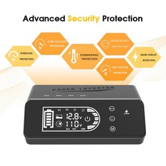 1000W 12V To 110V/220V Pure Sine Wave Power Inverter Solar System Home Outdoor