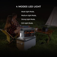 FlashFish E103 Portable Power Station 179Wh LiFePO4 Solar Generator for Camping