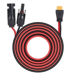 12AWG 20ft Solar Panel Extension Cable Wire XT60 Female to Solar Connectors
