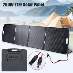 200W Foldable Portable Solar Panel IP67 Waterproof for Power Station with MC4