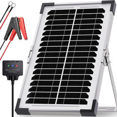 7.5W 12V Solar Battery Maintainer & Trickle Charger – Waterproof Panel with IP68