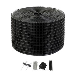 Solar Panel Critter Guard Kit: 8in×100ft PVC Mesh + 100 Alloy Fasteners