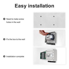 Solar PV Combiner Box Plastic 15A 4strings 1000VDC Circuit Breaker Solar Panel