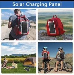 USB Solar Panel Power Bank for Outdoor Camping Hiking Phone Charger 5V Portable
