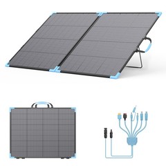 220 W Bifacial Solar Panel for Bluetti Power Stations Generator Backup Solution