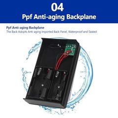 Solar Battery Charger Box for AA/AAA Rechargeable Batteries