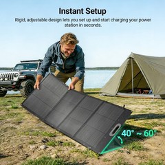HQST Ultra-Light 200W Foldable Portable Solar Panel | 25% Efficiency, IP67