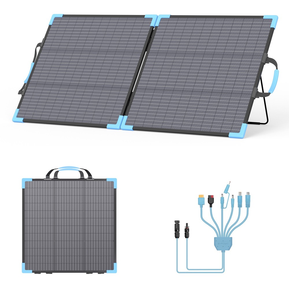 110W 220W Portable Solar Panel 400W Bifacial P68 Waterproof Foldable Solar Panel