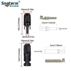 Male Female Wire Cable Connector Set 30A 1000V For Solar Panel Waterproof PV Set