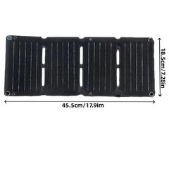 4-Fold Foldable 10W Solar Panel Portable Mobile Solar Panels Charger Dual USB 5V