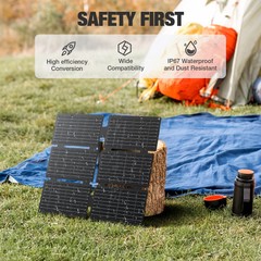 300W Power Station Portable Solar Generator + 40W Solar Panel Kit Grecell(USED)