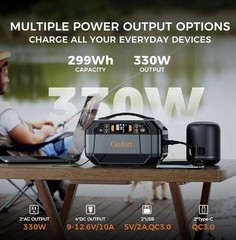 GOFORT Portable Power Station 330w/299Wh Power Bank Multiple Outputs 110V USB-C