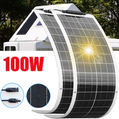 50W Flexible Solar Panel Waterproof Lightweight with Highest Efficiency for RV