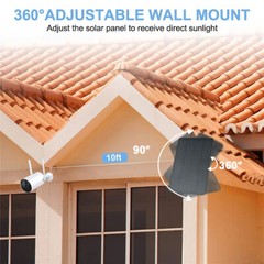 Ring Camera Solar Charging Panel Suitable for Outdoor Camera Battery Chargers
