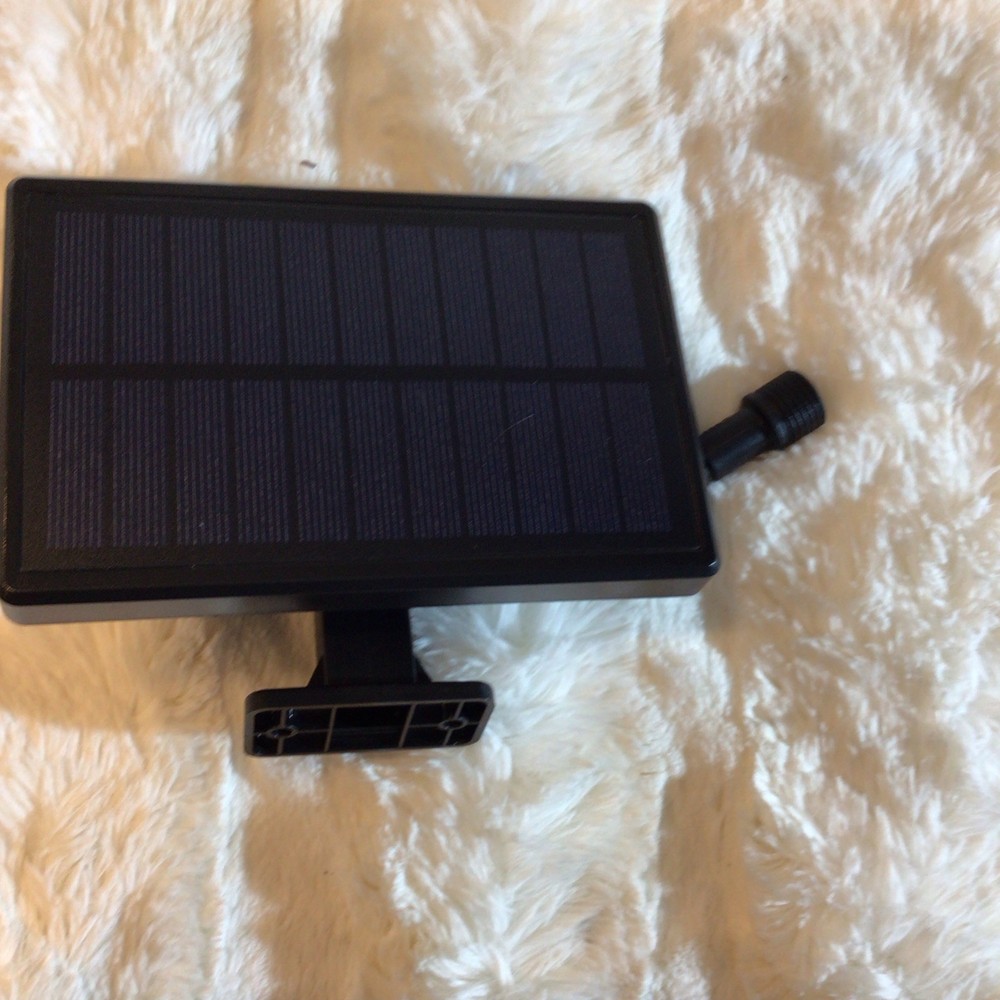 Monocrystalline Rigid Solar Panel 5V DC Off-Grid w/ Stand DC Barrel Black
