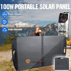 Upgrade Solar Panel 200W Mono Foldable Solar Charger for Camping Generator IP67