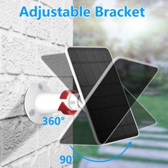 4W Solar Panel Charger For eufy eufyCam Cam 2/2 Pro/2C/2C Pro/E Security Camera
