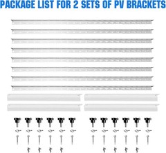45-Inch Aluminum Solar Mounting Brackets – Adjustable for Various Applications