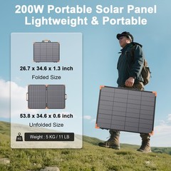 Flexible Solar Panel 100W 200W 400W for Ecoflow Bluetti Power Station Charging