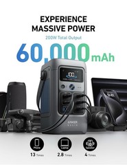 Anker SOLIX C200 DC Generator Kit 200W 60000mAh Foldable Solar Panel USB-C