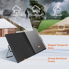 DOKIO Solar Suitcase 100W Portable Foldable Solar Panel 18v Monocrystalline 2…
