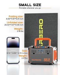 100W 88.8Wh Portable Power Station lithium-ion battery With 30W Solar Panel