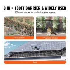Long Lasting 1/2in Solar Panel Bird Stop 8x100ft with Plastic Coated Wire