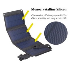 100Watt Solar Panel Folding PV Power Bank Outdoor Camp Hiking USB Phone Charger