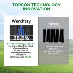 RVPOZWER 100W 200W 300W 400W 500W 1000W N-Type Bifacial Solar Panel Mono Power