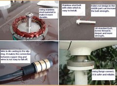 400W 24Volt Wind Turbine Generator Windmill for Wind Solar Hybrid System GL006