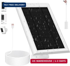 Solar Panel for Ring Camera(2nd Generation) Dustproof Waterproof 5W Solar Panel