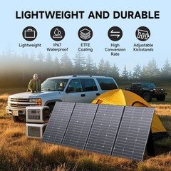 ALLPOWERS 400W Portable Solar Panel Waterproof IP67 Foldable for Outdoor/RV/CAMP