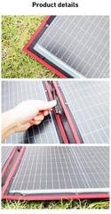 DOKIO 300W Foldable Solar Panel Solar Charger Outdoor Camping Power Bank