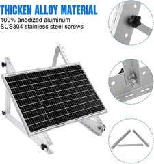 45-Inch Aluminum Solar Mounting Brackets – Adjustable for Various Applications