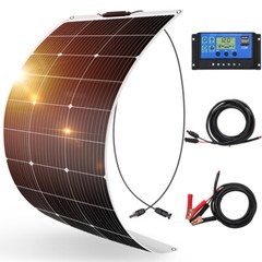 Dokio 100W 200W 400W Solar Panel Flexible Mono Lightweight for RV,Boat,Roof,MC4
