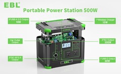 500W 519Wh Portable Power Station Solar Generator Camping RV Backup Battery Bank