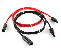 PV Cable Black+Red 2.5/4/6mm² 10-14AWG XLPE Extension Cord Male Female Plug