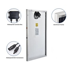 Nature’s Generator 100W Rigid Monocrystalline Solar Panel, Off-Grid and RV Ready
