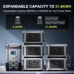 ALLPOWERS R4000 3456Wh 4000W LiFePO4 Portable Power Station Solar Generator UPS