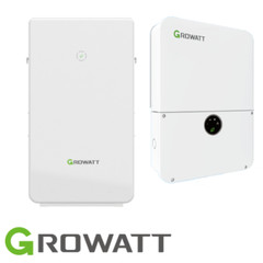 Growatt MIN 7.6kW Single Phase Storage Hybrid Inverter and 9.9kWh Battery Bank