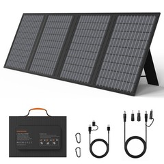 MHPOWOS 60W Solar Panel with Kickstand IP67 Waterproof for Small Power Station