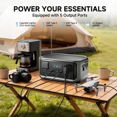 ALLPOWERS P300 300W 256Wh Portable Generator Power Station Solar Panel Optional