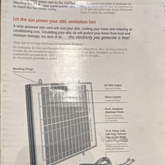 Brightwatts 12.6W Solar Panel Model 30103, 18V DC Off-Grid Rigid Blue