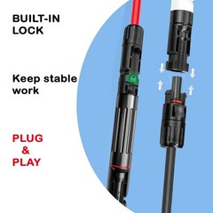10A 15A 20A 30A 32A in-line Fuse Holder with Fuses PV Connectors 1/3/5/10 Pieces