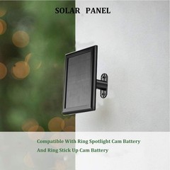 2 Pack Ring Solar Panel(2nd Generation), 5W Solar Panel Charger with Mount fo…