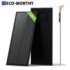 ECO-WORTHY 2Pack 100W Ultra-Slim Solar Panel Extremely Lightweight Compact
