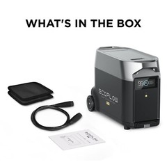 EcoFlow DELTA Pro Power Station Smart Extra Battery 3600Wh LiFePO4 Battery Used