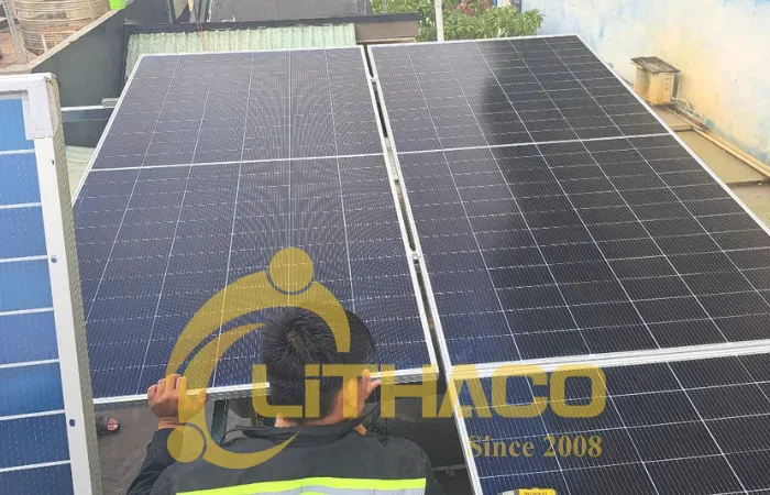 Điện mặt trời 10kWp + Lưu trữ 7.36kWh ở Q1-TP.
